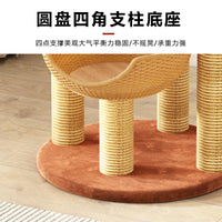 灰崽猫爬架猫窝猫树一体 缅因布偶猫舍猫别墅 大型实木豪华高端