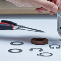 6 Pieces Shaft Seal Kit with Washers Compatible Snap Fastener Hardware for Appliance Servicing