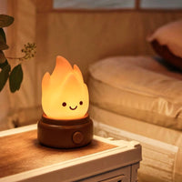 Night Light Rechargeable Campfire Night Light LED Flicker for Bedside