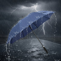 Water-Repellent Umbrella with Fiberglass Frame Automatic Open Large Windproof Umbrella Sturdy Huge for Golfers, Commuters, Daily Commute