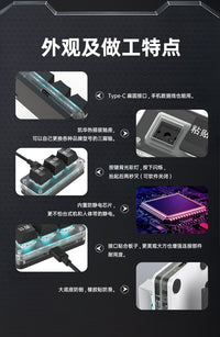复制粘贴键盘自定义小键盘ctrlcv三键剪切全选回车快捷键3键键盘热插拔办公神器序员音游复制黏贴