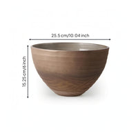 Transparent Glass Bowl Sculptural Glass Bowl with Pedestal Base Clear