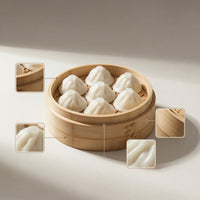 Dumpling Holder Decorative Steamer Basket Holder Round Layered for Refrigerator