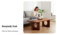 Thick surface Bean-Shaped Table distinctive Shape Household Furniture Sturdy Construction Minimalist Design for Interior Decorators, Homeowners, Apartment Dwellers, Living Room, Bedroom, Lounge Area, Home Office