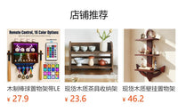 Wooden Tea Set Storage Rack, Multi-layer Display Shelf for Teacups and Teapots