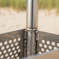 Stainless Steel Sand Rake Detachable Design Shell Collecting Scoop Rustproof