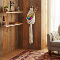 2 Pieces Macrame Plant Hanger Easy to Install Home Decor Indoor Outdoor Use