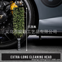 跨境新品Wheel Barrel Brush 汽车终极轮毂清洁刷车轮清洁刷