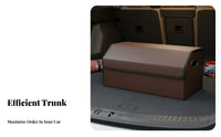 Car Trunk Storage Box Large Capacity Foldable Trunk Organizer Car Storage Compartment Storage Case Space Saving Vehicle Storage