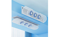 Quiet Design Central AC Vent Deflector Universal Fit Anti-Direct Blowing Wind Cover Easy Installation Air Conditioner Wind Deflector Energy Saving for Families, Babies, Office Workers, Bedroom, Living Room