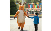 Inflatable Deer Costume Water-Resistant Inflatable Costume Full-Body Deer Suit for Adults, Halloween, Cosplay, Christmas
