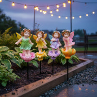 Flower Pot Fairy Decoration Whimsical Design Flower Fairy Figurine Hand Painted