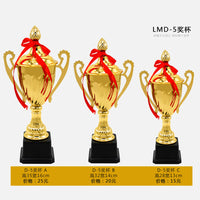 Metal Trophy for Students, Dance, Basketball, Football, Customizable with Gold Foil Lettering