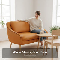 Upholstered Cafe Chair and Table Group Comfortable Curved Rear Armchair Modern Design Minimalist Design for Reception Area