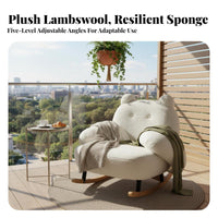 Panda-Shaped Armchair Snug Visually Pleasing Upholstered Lounge Armchair Luxuriously Soft Comfort High Supportrest for Adults