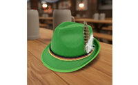 Traditional Design German Beer Festival Hat Single Size Fits Most Festival Headwear Decorative Rope Band for Men, Women