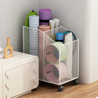 Yoga Mat Storage Basket with Wheels