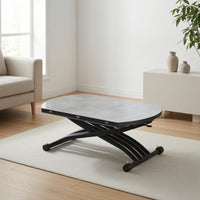 Liftelevating Coffee Table Table Coffee Table on Wheels Table with Wheels Space-Saving Furniture for Apartment Dwellers, Living Room, Small Areas