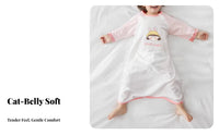Soft and Comfortable Convertible Sleep Gown Long Sleeve Infant Sleepwear Machine Washable Wearable Blanket Cartoon Print for Infants, Toddlers, Parents, Bedtime, Rest Time, Restping, Nursery