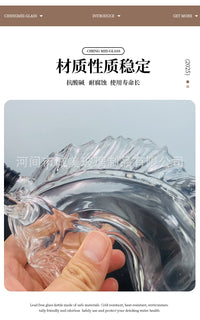十二生肖泡酒瓶350ml酒瓶马头威士忌酒瓶高硼硅玻璃酒瓶透明酒瓶