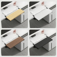 No-Drill Clamp-on Desk Extender Space-Saving Foldable Desk Extension Board Easy to Install Tray Stable for Telecommuter Workers, Students, Home Office, Small Areas, Study Corner