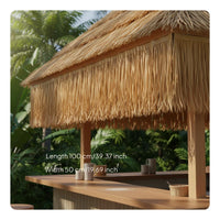Tiki Hut Grass Roof Realistic Appearance Tiki Hut Thatch Weatherproof for Garden