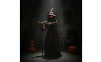 Standing Decoration with Glowing Spectral Figure with Robe Freestanding Prop for Halloween, Eerie Dwelling, Entryway