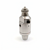 Nozzle 4BSPT Misting Low Pressure, Pneumatic Anti-Drip Nozzle 4BSPT, Stainless Steel Fine Mist Nozzle, Adjustable Spray Nozzl