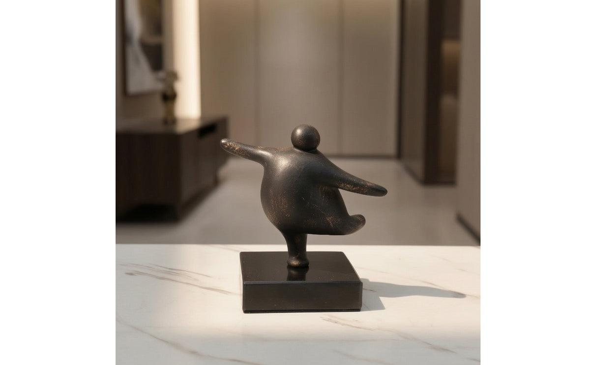 Abstract Human Figurine Modern Minimalist Sculpture Distressed Abstract Sculpture for Simplicity Enthusiasts, Art Lovers, Bookshelf, Living Room