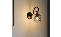 Black Wire Lamp Shade Easy to Install Industrial Lamp Guard