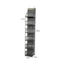 Door Hanging Organizer Bag Reinforced Board over Door Storage Organizer Textile