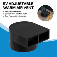 Adjustable RV Air Vent Outlet Nylon for Camper/Trailer