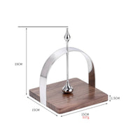 Tissue Holder with Wooden Base Tabletop Flat Napkin Dispenser Elegant for Office
