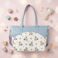Polyester Maternity Tote Bag Adjustable Shoulder Strap Waterproof Maternity Bag Zippered Top Large Capacity for Outings