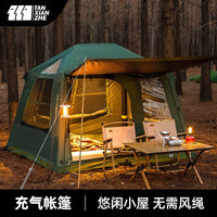 Explorer Leisure Cabin Auto-Inflating Camping Tent, 4-Season, Waterproof, Full Set