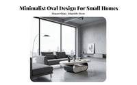 dual-level Oval Table Modern Minimalist design Living Room Furniture High-Gloss Finish Integrated Storage Shelf for Lounge Area