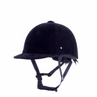 CE Certified Velvet Equestrian Helmet Sturdy Classic Riding Hat Easy to Maintain for Women, Men