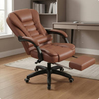 Reclining Office Chair Headrest Reclining Desk Chair Armrests for Home