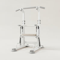 Domestic Exercise Rig Station Adjustable Pull Exercise Rig with Resistance Bands Multi Grip Station with Auxiliary Base for Fitness Enthusiasts