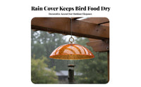 Hanging birds Feeder Dome Weatherproof birds Feeder rain cover Multipurpose Hanging Canopy Cover for Garden, Yard, Patio
