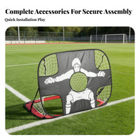 Foldable Soccer Net Indoor Outdoor Use Easy Assembly Foldable Training Net for Children Beginners Backyard Park