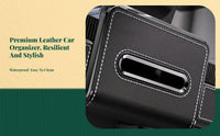 Rear seat organizer with cup holder