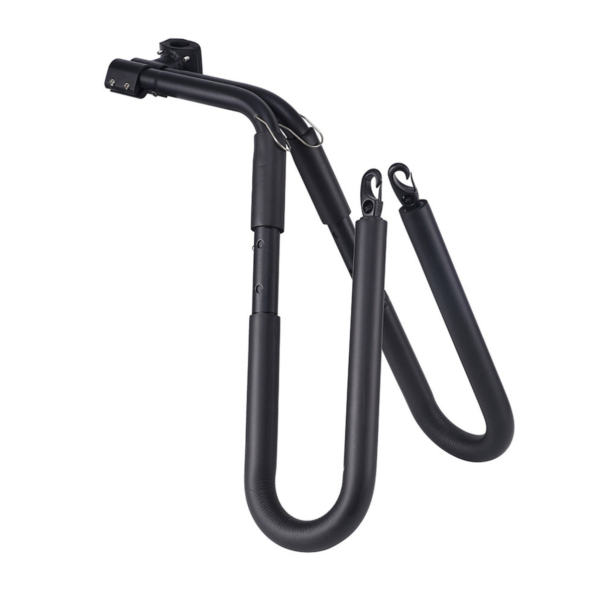 Matte Black Surfboard Bike Rack Cylindrical Cycle Surfboard Rack Secure Rust-Resistant for Outdoor Sports