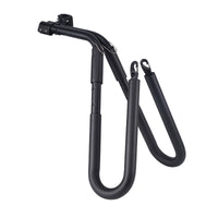 Matte Black Surfboard Bike Rack Cylindrical Cycle Surfboard Rack Secure Rust-Resistant for Outdoor Sports