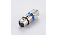 XLR to Thread Adapter Silver Inline Coupler Rugged for Tight Confined Areas