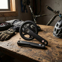 Crankset with 38T Chainring Square Taper 170mm Cycle Crankset Aluminum Alloy for Cyclists, Commuters, Road Bicycling, Folding Bikes