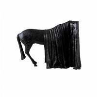 Abstract Horse Sculpture Draped Front Decor Piece Elegant for Indoor Areas
