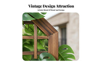 Anti Solid Wood Hanging Grid Rustic Design Wooden Lattice Panel Handmade Chinese Design Aesthetic Wall Grid for Interior Designers, DIY Enthusiasts, Business Owners