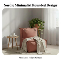 Single-Person Floor Lounger Chair Removable and Cleanable Cover Floor Sofa Lightweight Assistanceive Frame for Teens