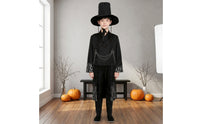 Full-Body Black Cosplay Costume Layered Hat Costume Set for Men